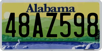AL license plate 48AZ598