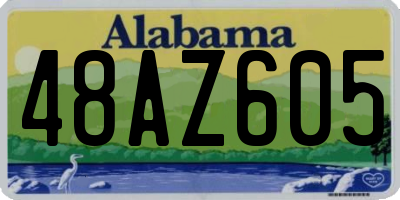 AL license plate 48AZ605