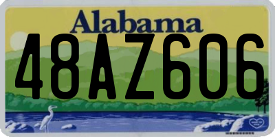 AL license plate 48AZ606