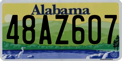 AL license plate 48AZ607
