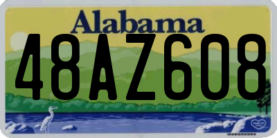 AL license plate 48AZ608