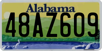 AL license plate 48AZ609
