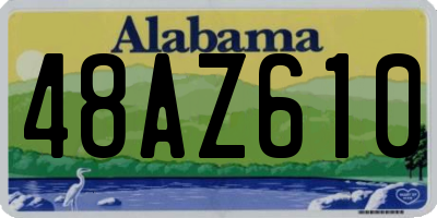 AL license plate 48AZ610