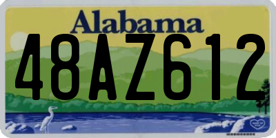 AL license plate 48AZ612
