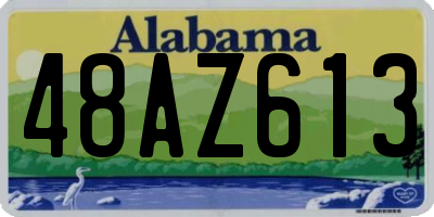AL license plate 48AZ613