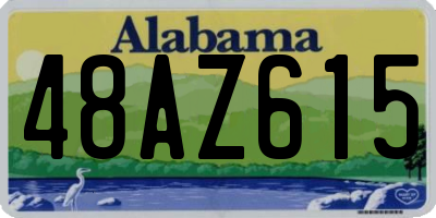 AL license plate 48AZ615