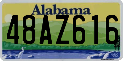AL license plate 48AZ616
