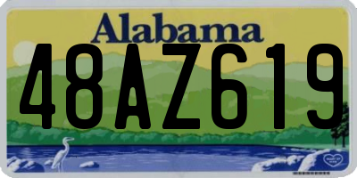 AL license plate 48AZ619