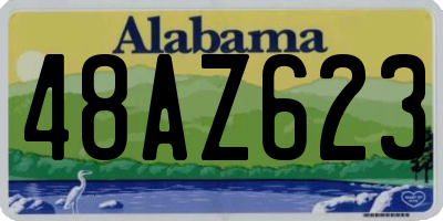 AL license plate 48AZ623