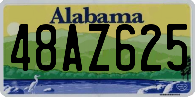 AL license plate 48AZ625