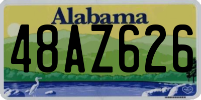 AL license plate 48AZ626
