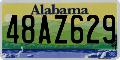 AL license plate 48AZ629