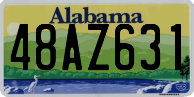 AL license plate 48AZ631