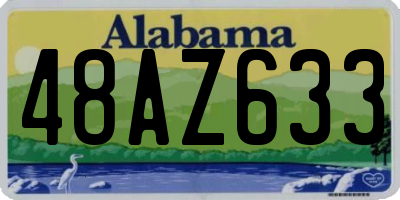 AL license plate 48AZ633