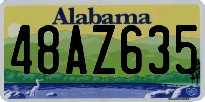 AL license plate 48AZ635