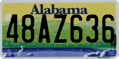 AL license plate 48AZ636