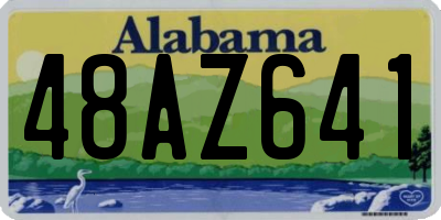 AL license plate 48AZ641