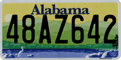 AL license plate 48AZ642