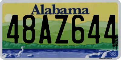 AL license plate 48AZ644