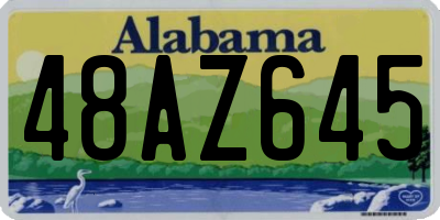 AL license plate 48AZ645