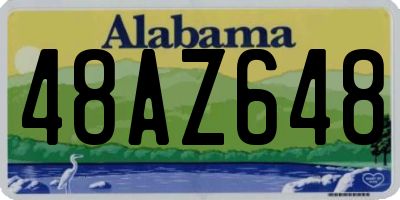 AL license plate 48AZ648