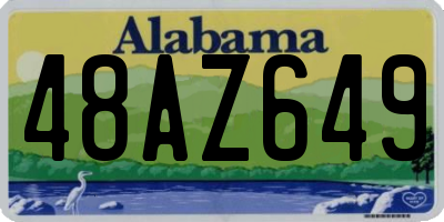 AL license plate 48AZ649