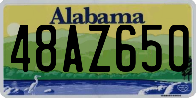 AL license plate 48AZ650