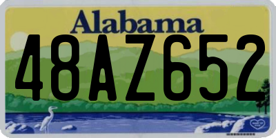 AL license plate 48AZ652