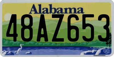 AL license plate 48AZ653