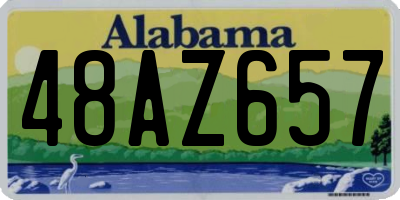 AL license plate 48AZ657