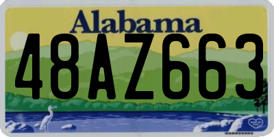 AL license plate 48AZ663