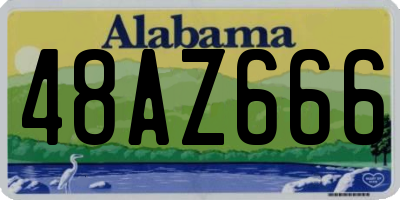 AL license plate 48AZ666