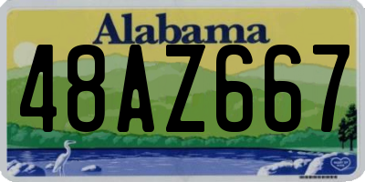 AL license plate 48AZ667