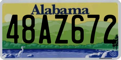 AL license plate 48AZ672