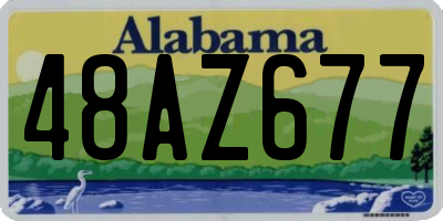 AL license plate 48AZ677