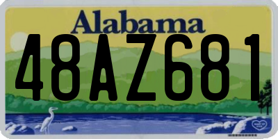 AL license plate 48AZ681