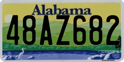 AL license plate 48AZ682