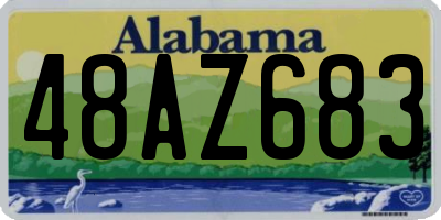 AL license plate 48AZ683