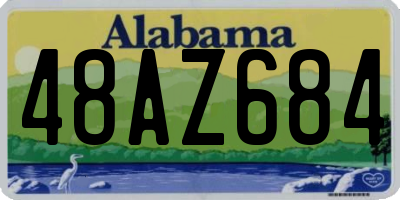 AL license plate 48AZ684