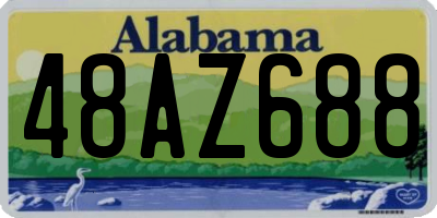 AL license plate 48AZ688