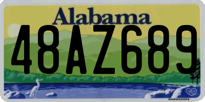 AL license plate 48AZ689
