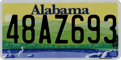 AL license plate 48AZ693