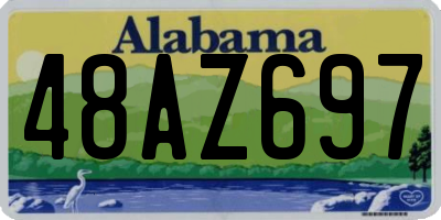 AL license plate 48AZ697