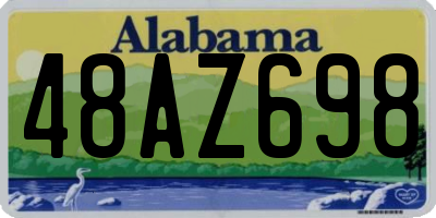 AL license plate 48AZ698
