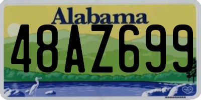 AL license plate 48AZ699