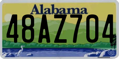 AL license plate 48AZ704