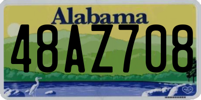 AL license plate 48AZ708