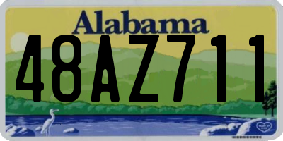 AL license plate 48AZ711