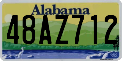 AL license plate 48AZ712