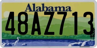 AL license plate 48AZ713